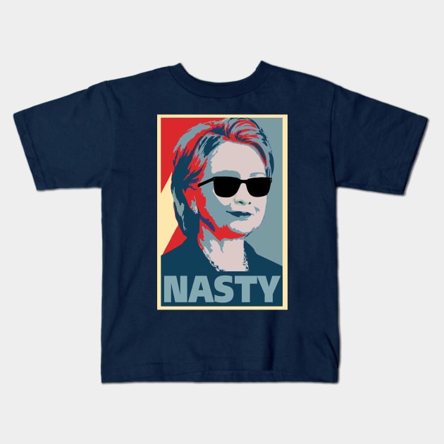 A Nasty Woman Vote Nasty Kids T-Shirt by JayaUmar329